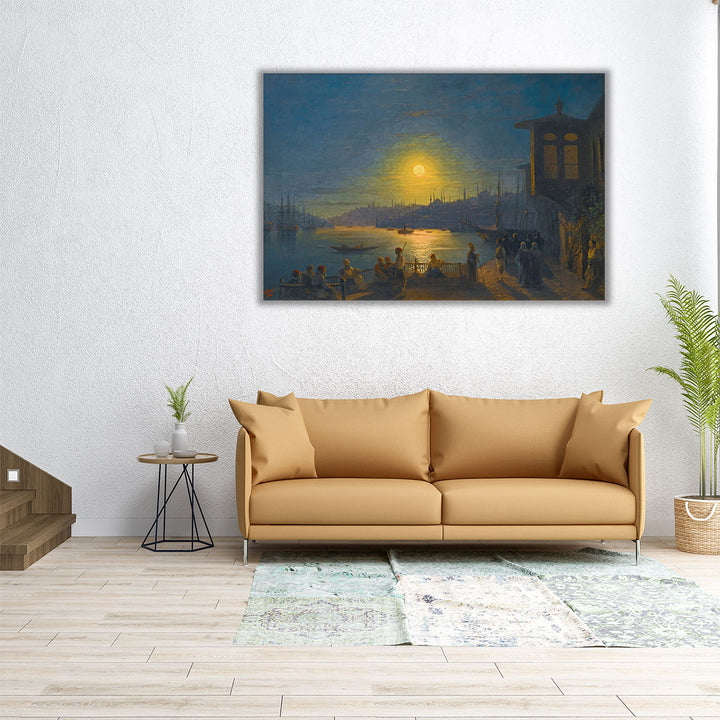 Moonrise Over The Golden Horn, 1886 - Canvas Print Wall Art