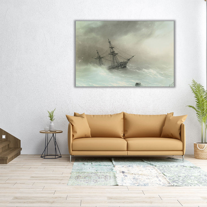 Ship in a Stormy Sea, 1888 - Canvas Print Wall Art