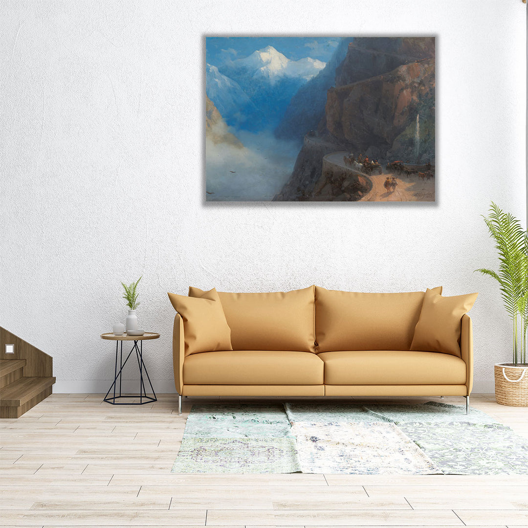 From Mleta to Gudauri, 1868 - Canvas Print Wall Art