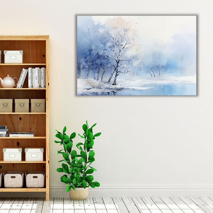 Eve's Forest Reverie Winter - Canvas Print Wall Art