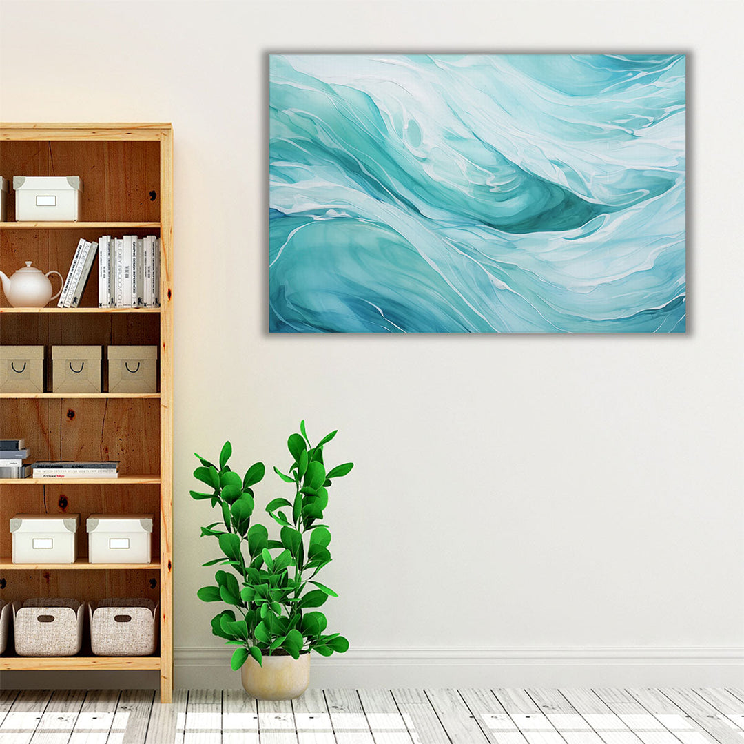 Marble Waves - Canvas Print Wall Art