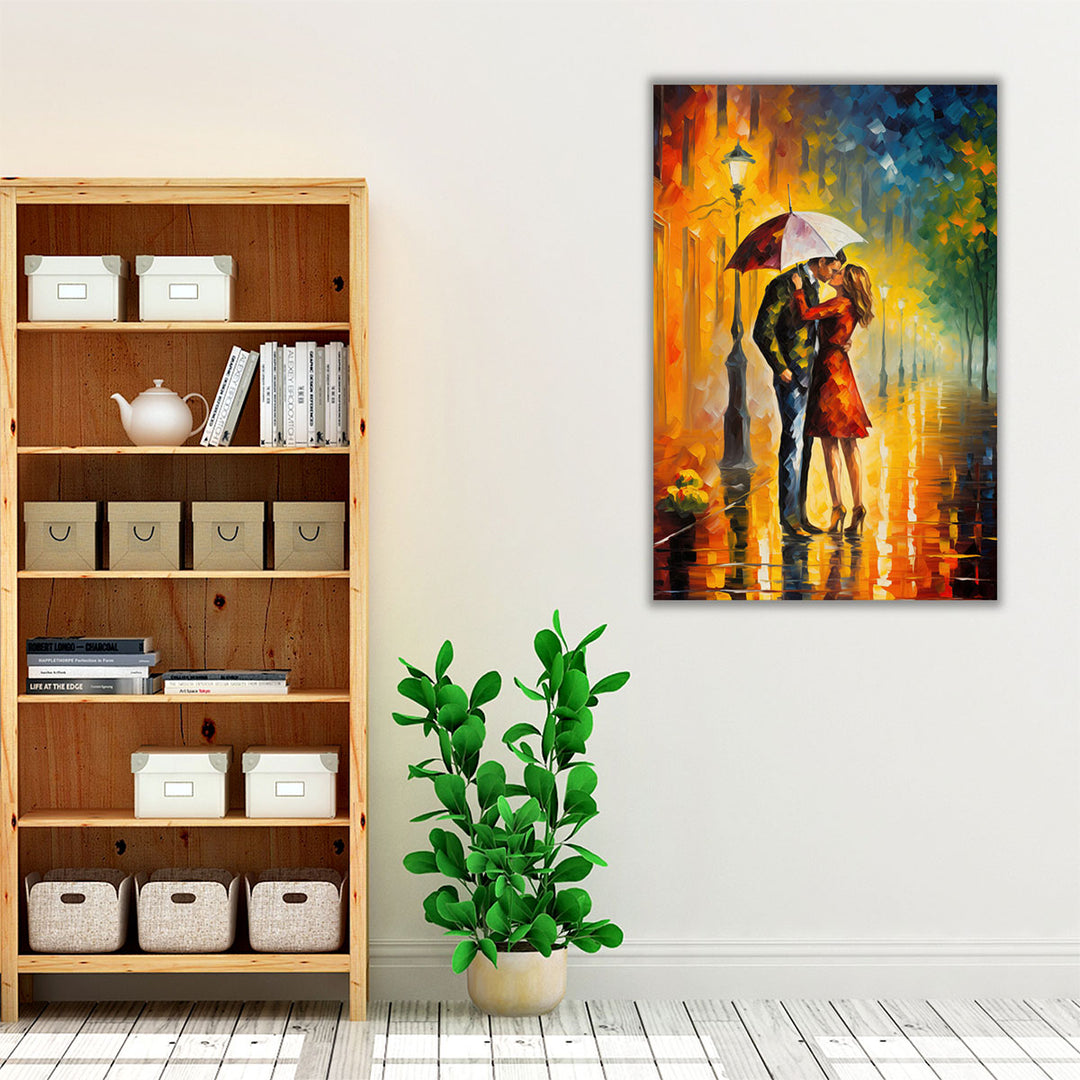 Romantic Rain Impressions - Canvas Print Wall Art