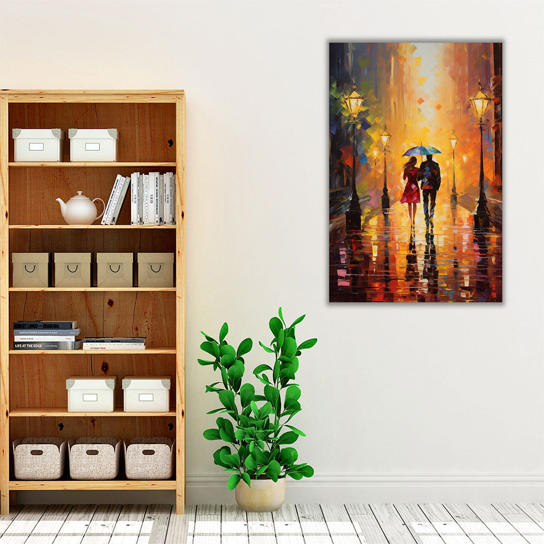 Romantic Rain Impressions 2 - Canvas Print Wall Art