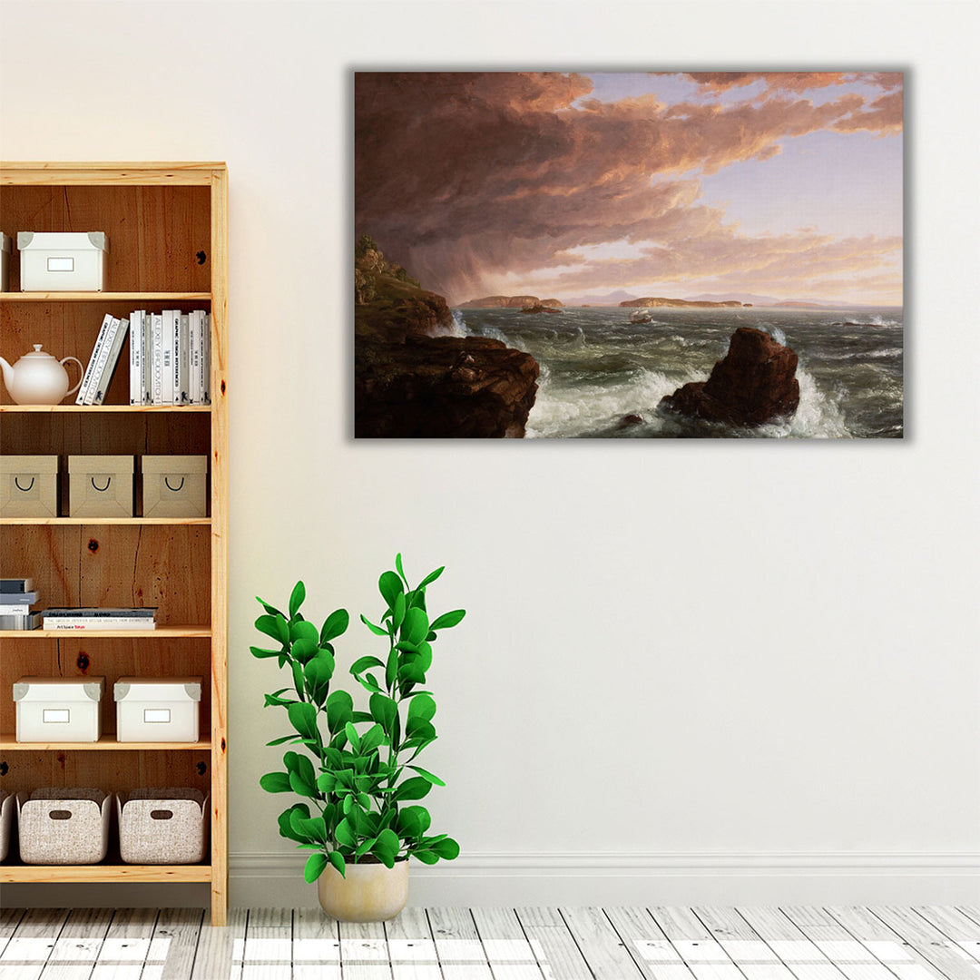 Views Across Frenchman’s Bay from Mt. Desert Island, After a Squall - Canvas Print Wall Art