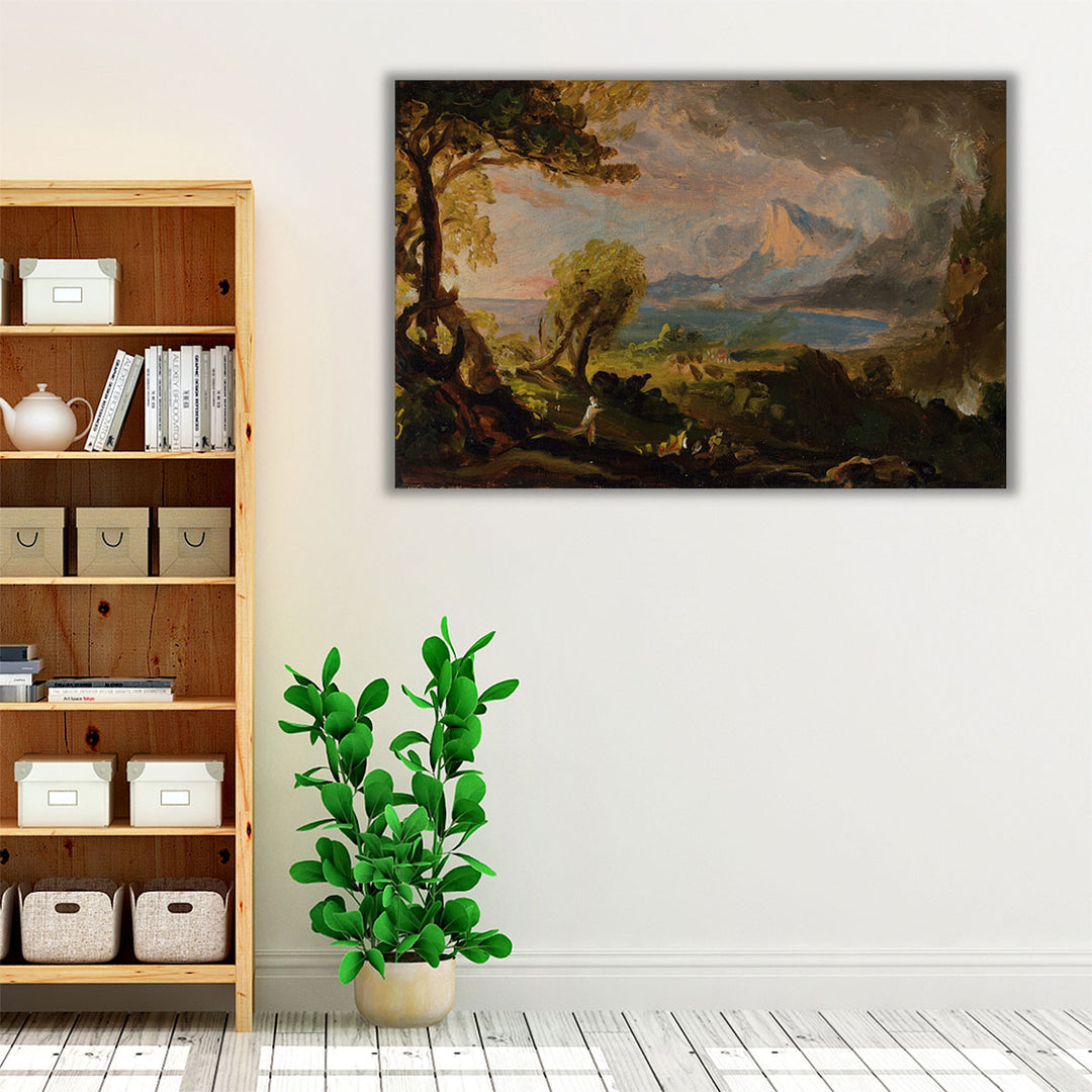 The Course of Empire, The Savage State - Canvas Print Wall Art