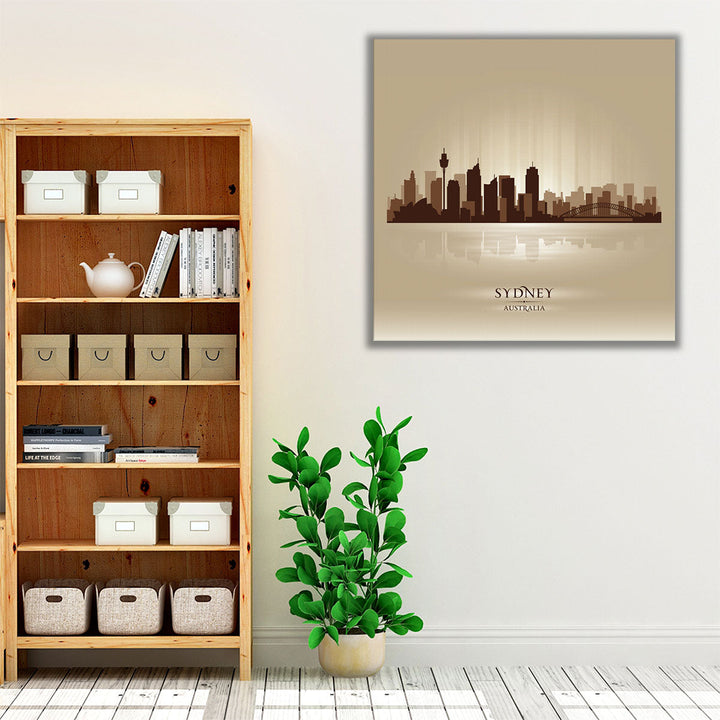 Sydney Australia, City Skyline - Canvas Print Wall Art