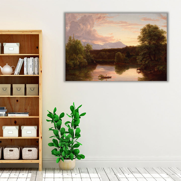 North Mountain and Catskill Creek, 1838 - Canvas Print Wall Art