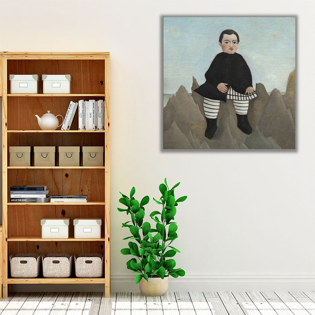 Boy on the Rocks - Canvas Print Wall Art