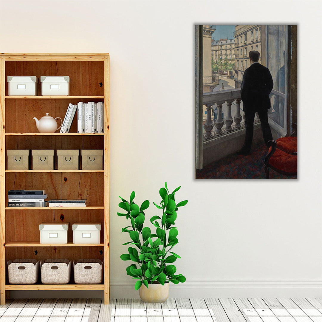 Young Man at His Window - Canvas Print Wall Art