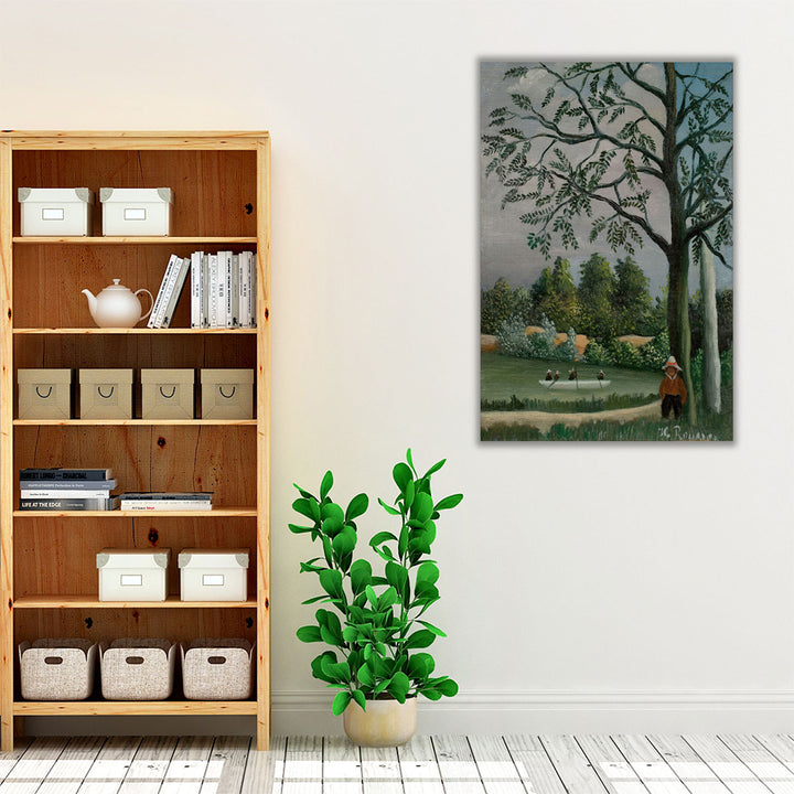 Paysage Avec des Pecheurs - Canvas Print Wall Art
