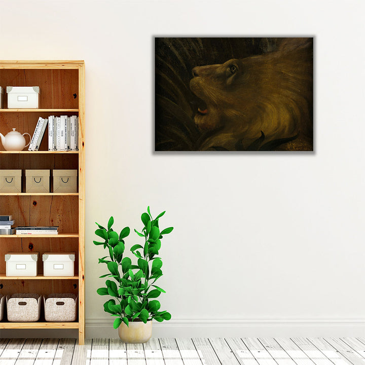 Tete de Lion - Canvas Print Wall Art