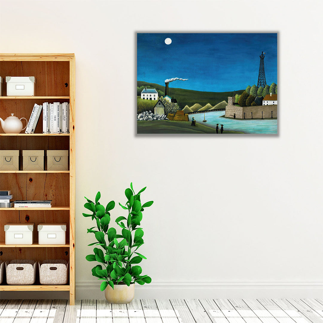 La Seine a Suresnes - Canvas Print Wall Art