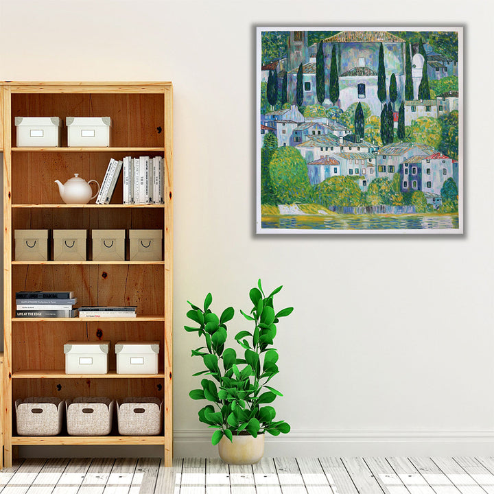 Kirche in Cassone, 1913 - Canvas Print Wall Art