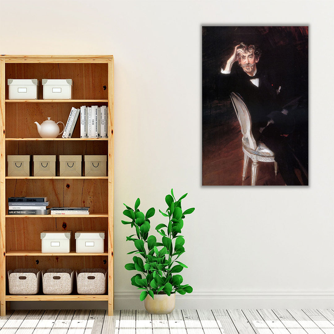 Portrait of James Abbott McNeil Whistler - Canvas Print Wall Art