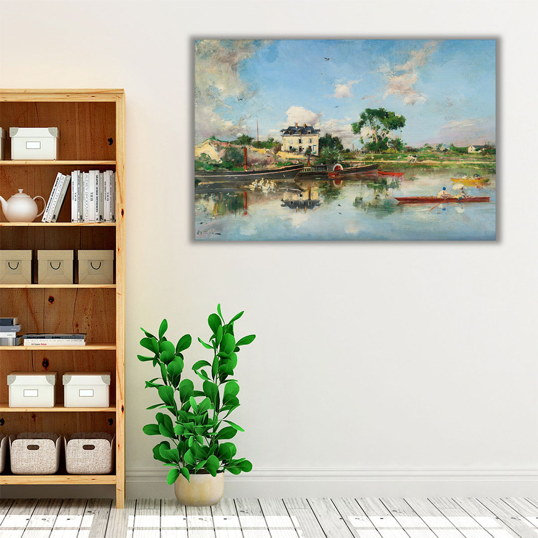 On The Seine - Canvas Print Wall Art