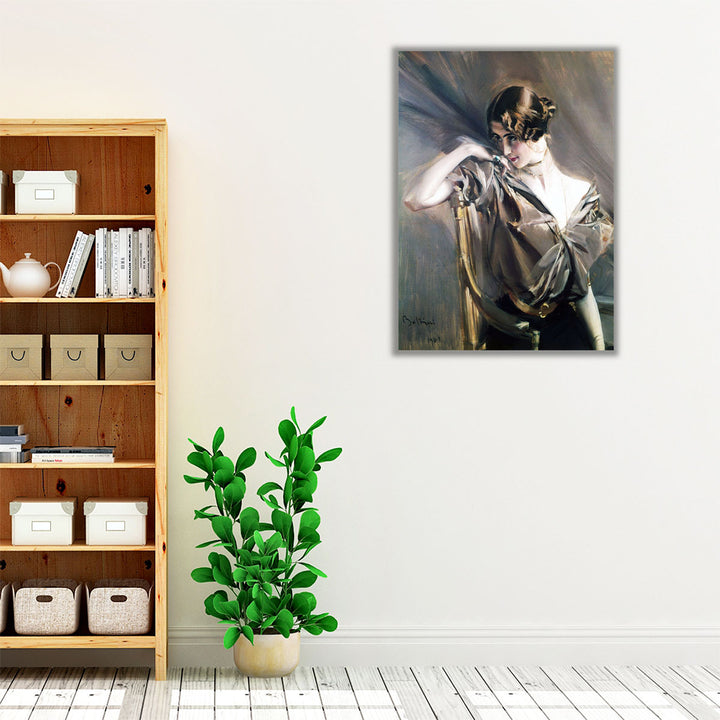 Portrait of Cleo de Merode - Canvas Print Wall Art