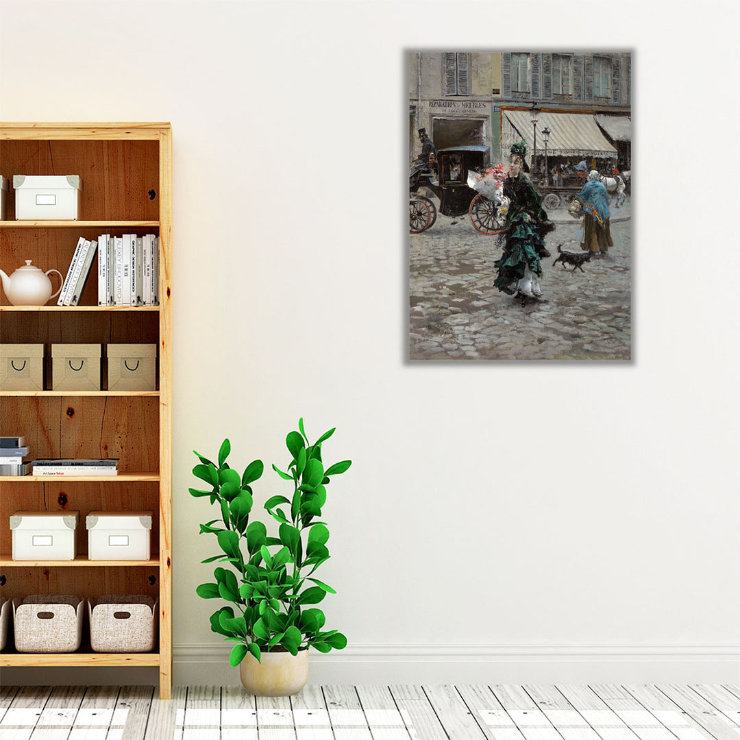Crossing the Street - Canvas Print Wall Art