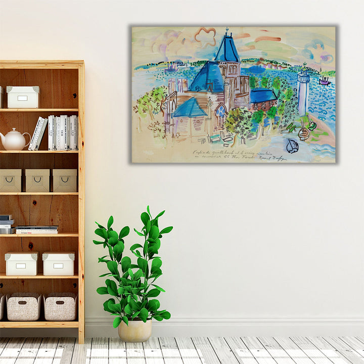 L’Église de Quillebeuf - Canvas Print Wall Art