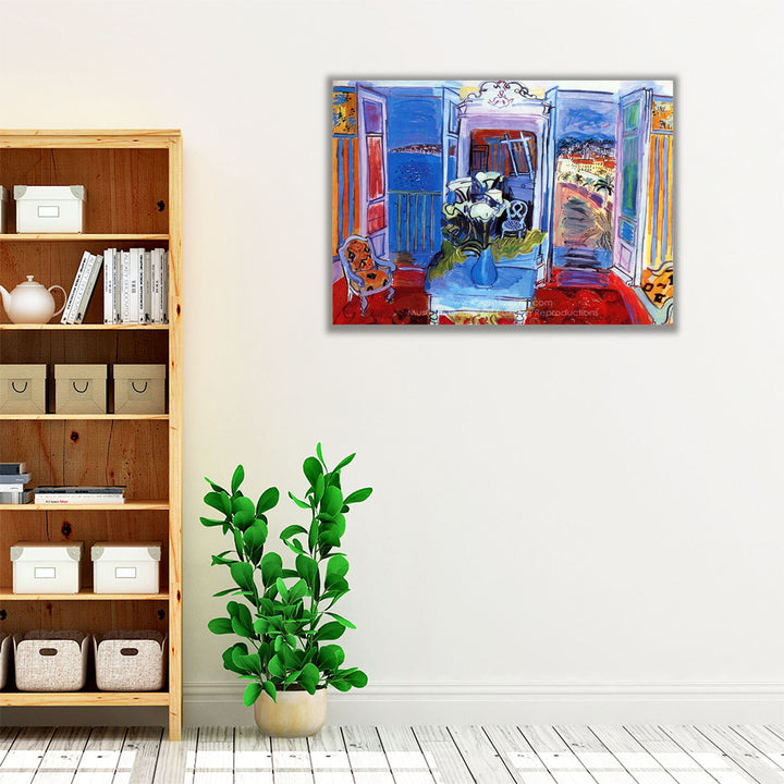 Interior with Open Windows - Canvas Print Wall Art