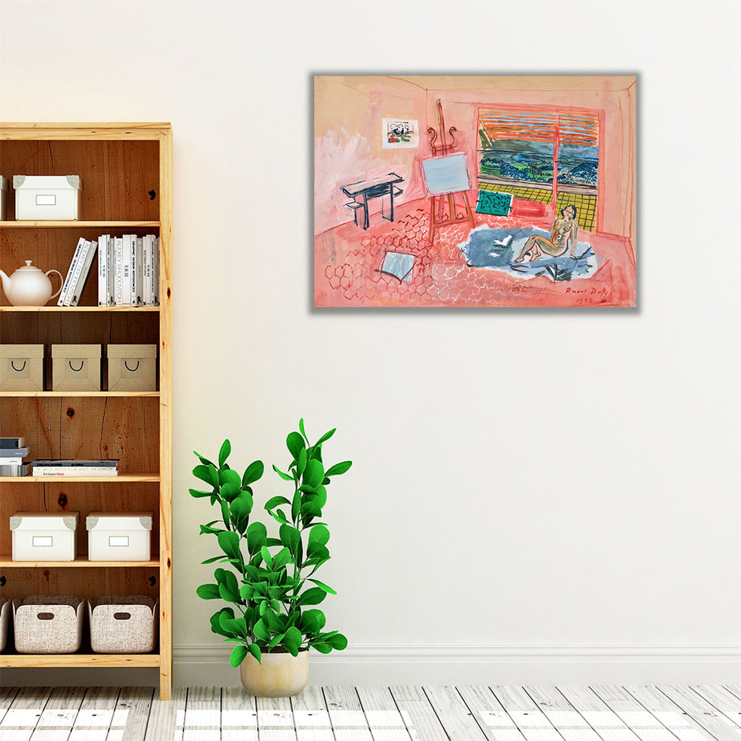 Nu dans l’atelier Rouge de Vence - Canvas Print Wall Art
