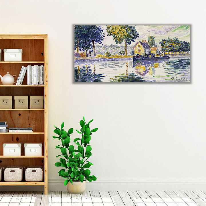 View of the Seine, Samois - Canvas Print Wall Art