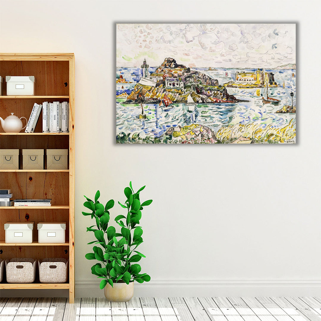 Morlaix, Entrance of the River - Canvas Print Wall Art