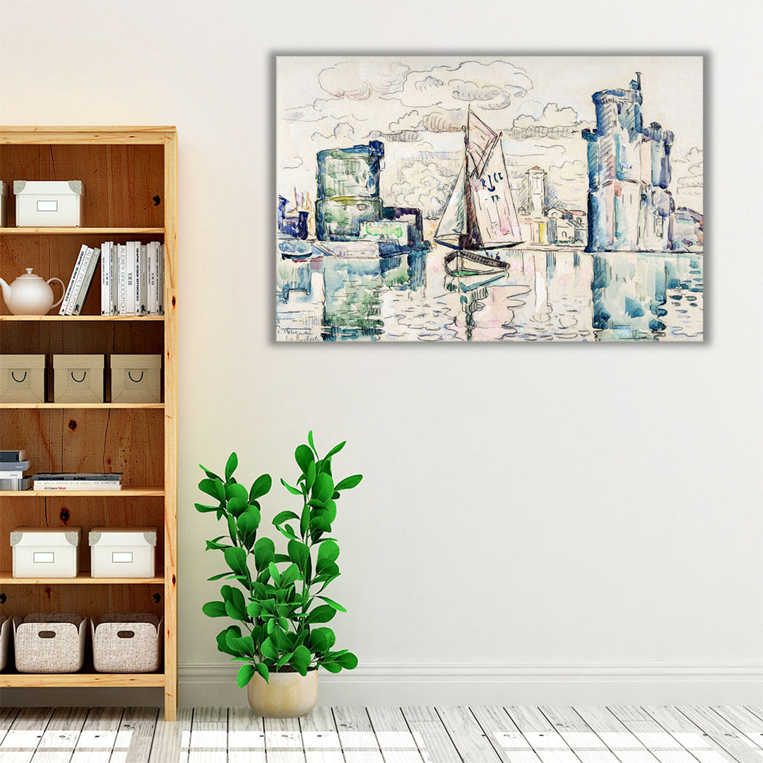 Entrance to the Harbor of La Rochelle - Canvas Print Wall Art