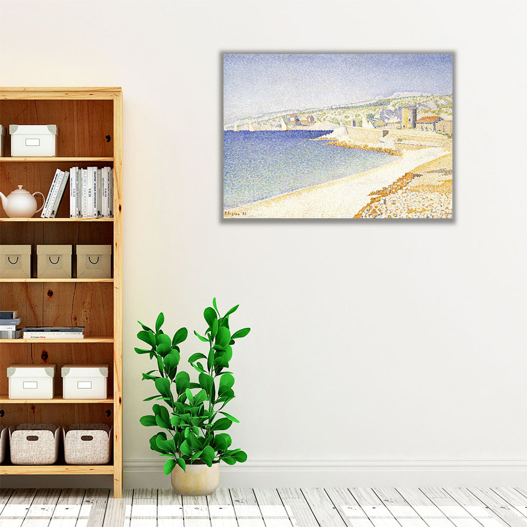 The Jetty at Cassis, Opus 198 - Canvas Print Wall Art