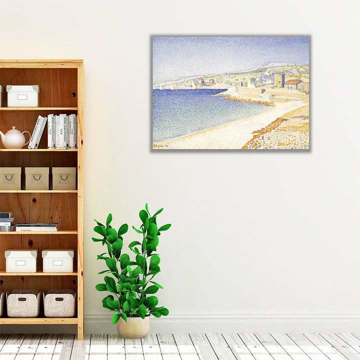 The Jetty at Cassis, Opus 198 - Canvas Print Wall Art