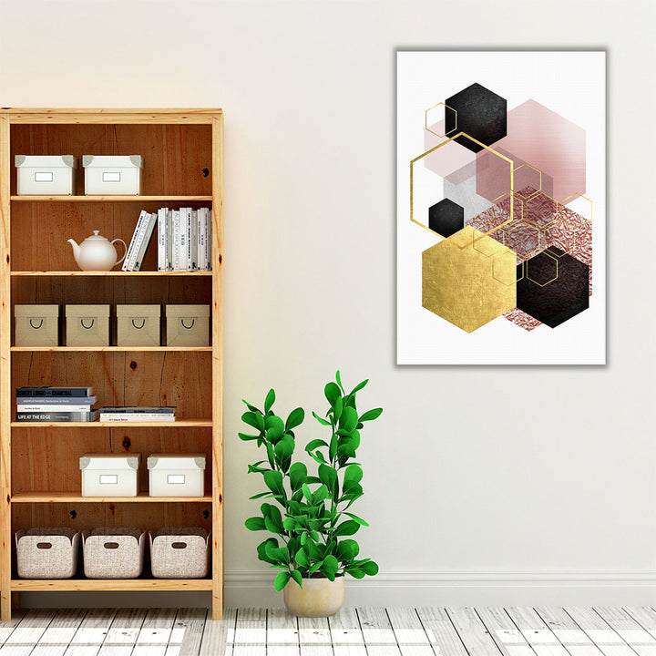 BlushPink Gold 2 - Canvas Print Wall Art