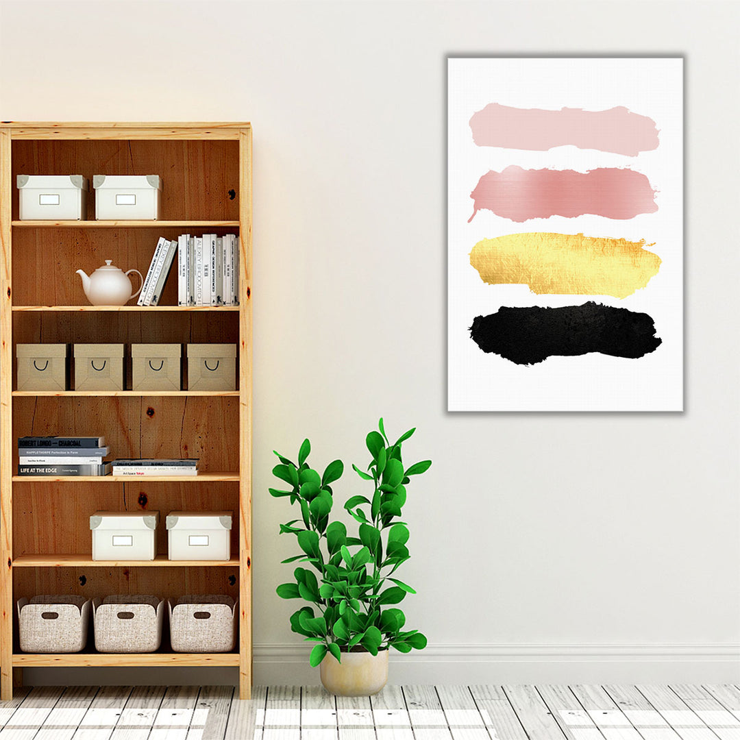 BlushPink Gold 3 - Canvas Print Wall Art