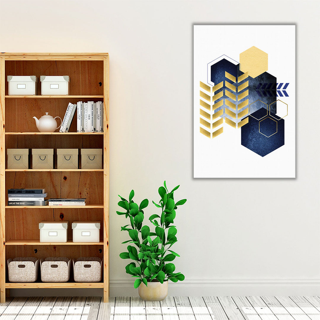 Geometric Greek Odyssey 3 - Canvas Print Wall Art