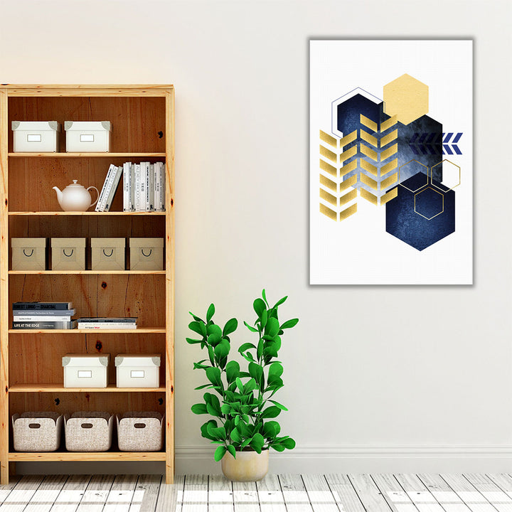 Geometric Greek Odyssey 3 - Canvas Print Wall Art