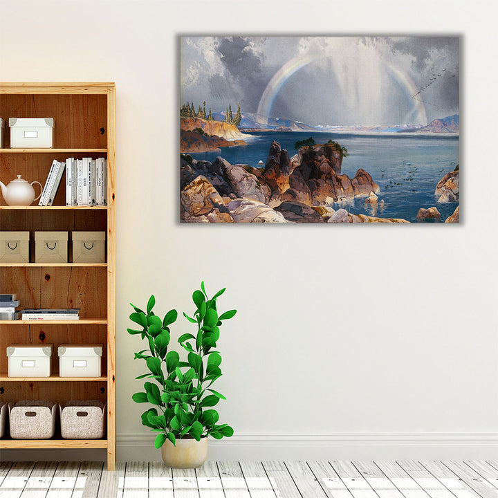 Yellowstone Lake, 1875 - Canvas Print Wall Art