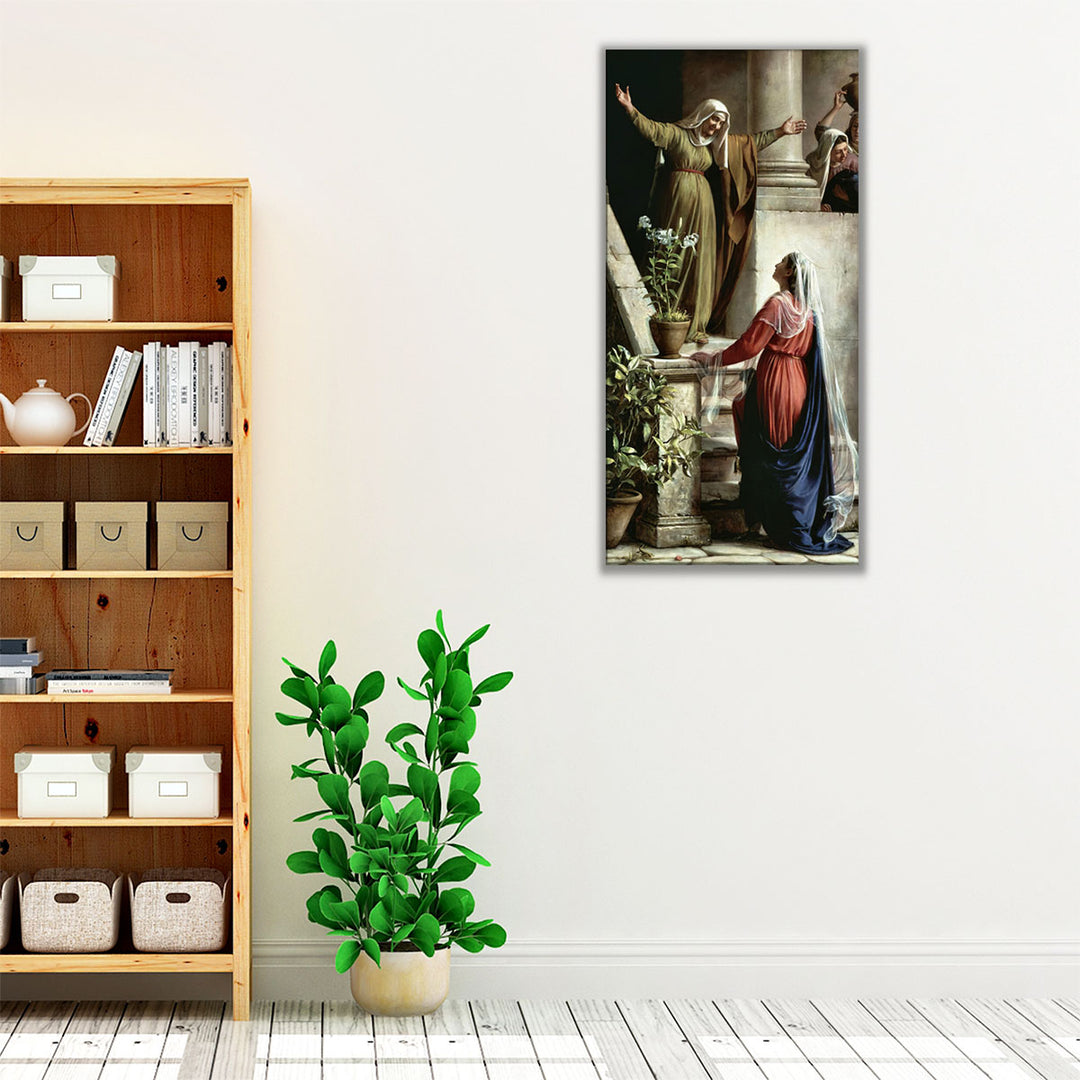 Mary and Elizabeth - Canvas Print Wall Art
