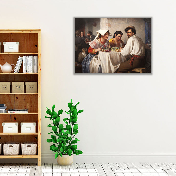 From a Roman Osteria - Canvas Print Wall Art