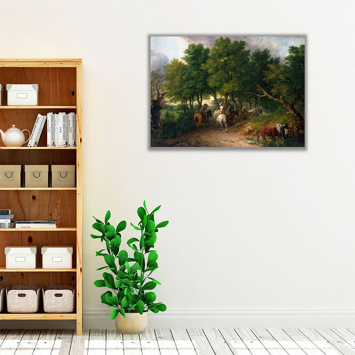 Road from Market - Canvas Print Wall Art