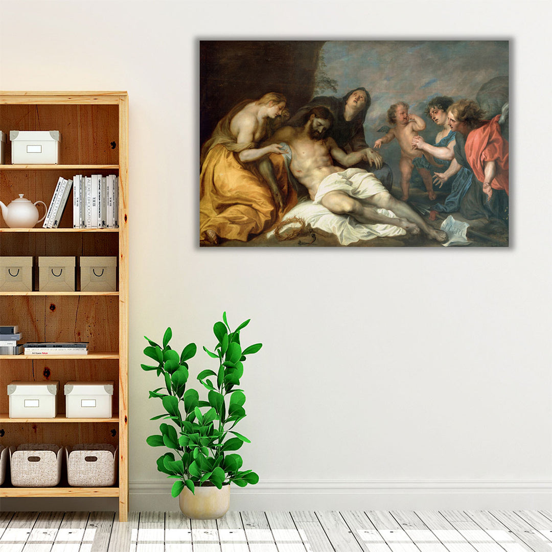 Lamentation Over the Dead Christ - Canvas Print Wall Art