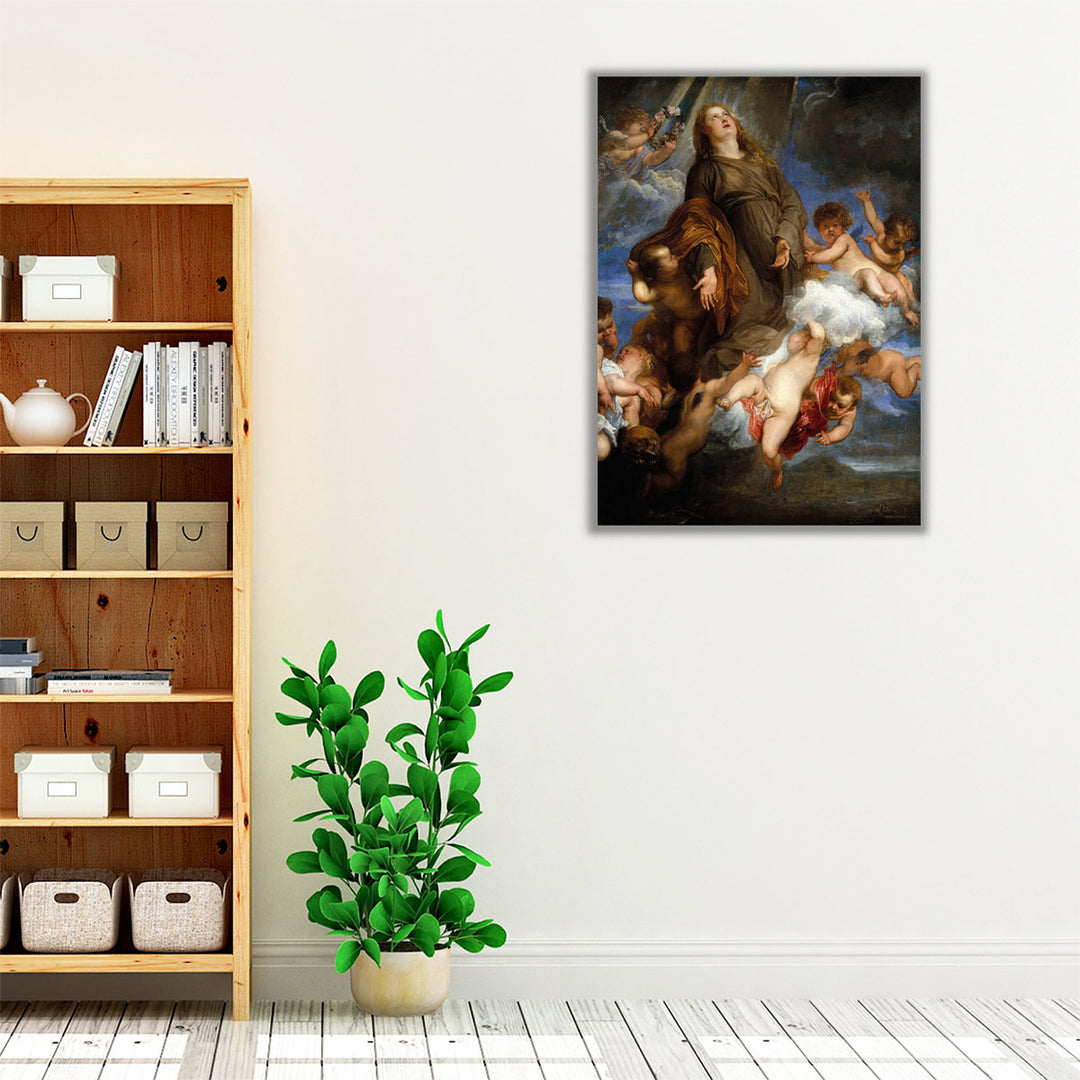 Saint Rosalie Interceding for the Plague Stricken of Palermo - Canvas Print Wall Art