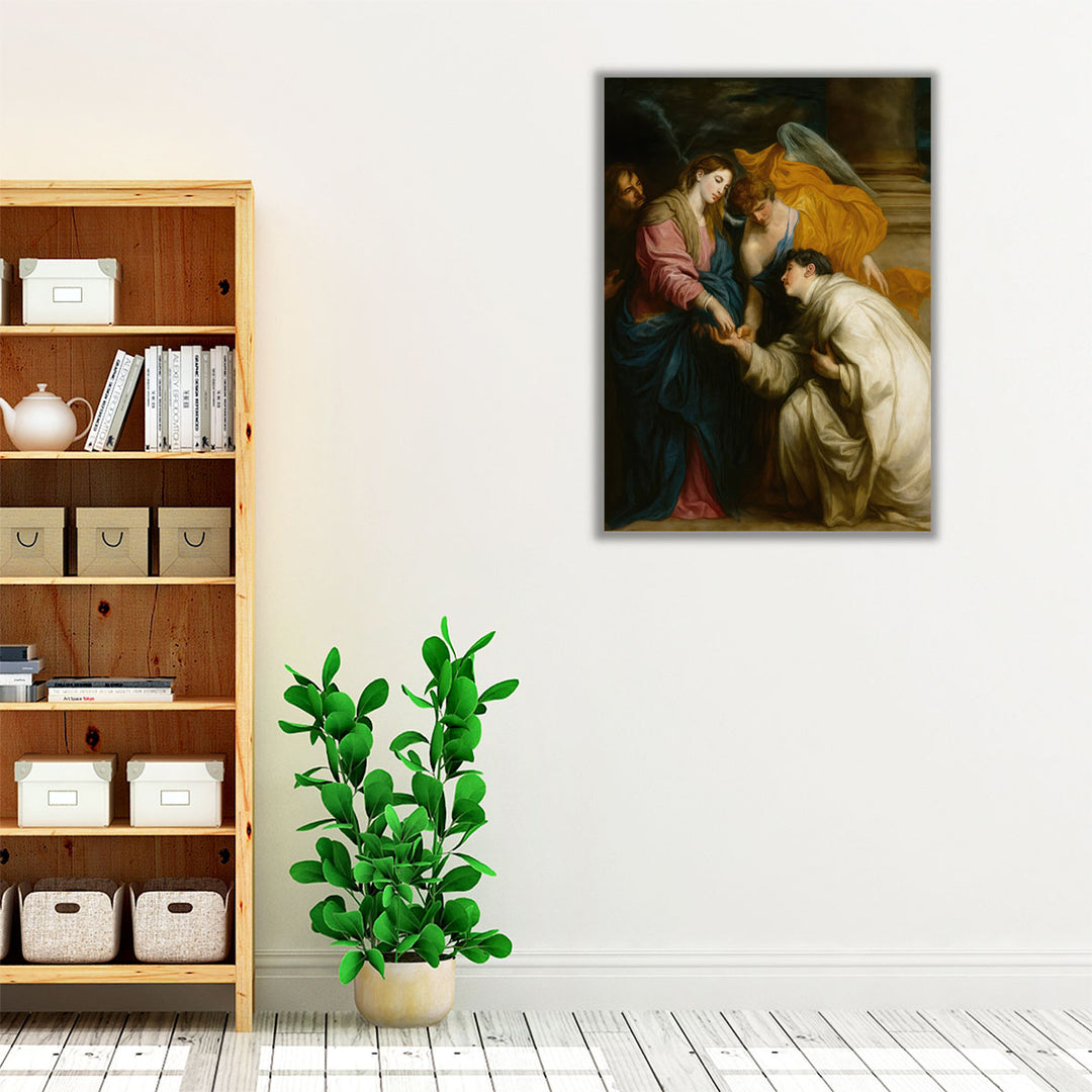 The Vision of the Blessed Hermann Joseph - Canvas Print Wall Art