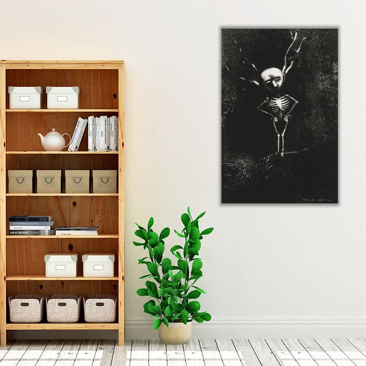 In the Maze of Branches the Pale Figure Appeared - Canvas Print Wall Art