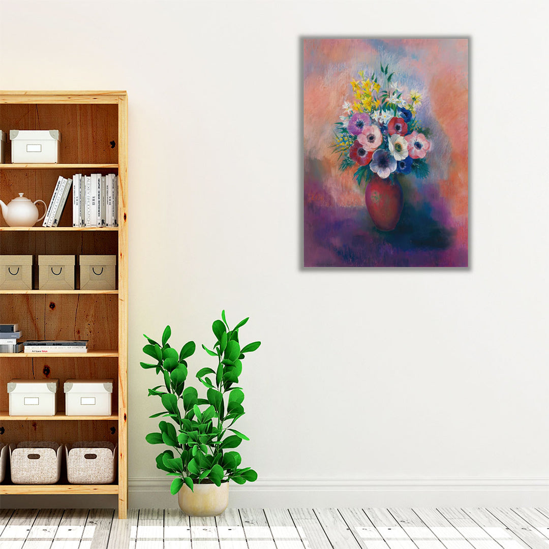 Vase D’anémones - Canvas Print Wall Art