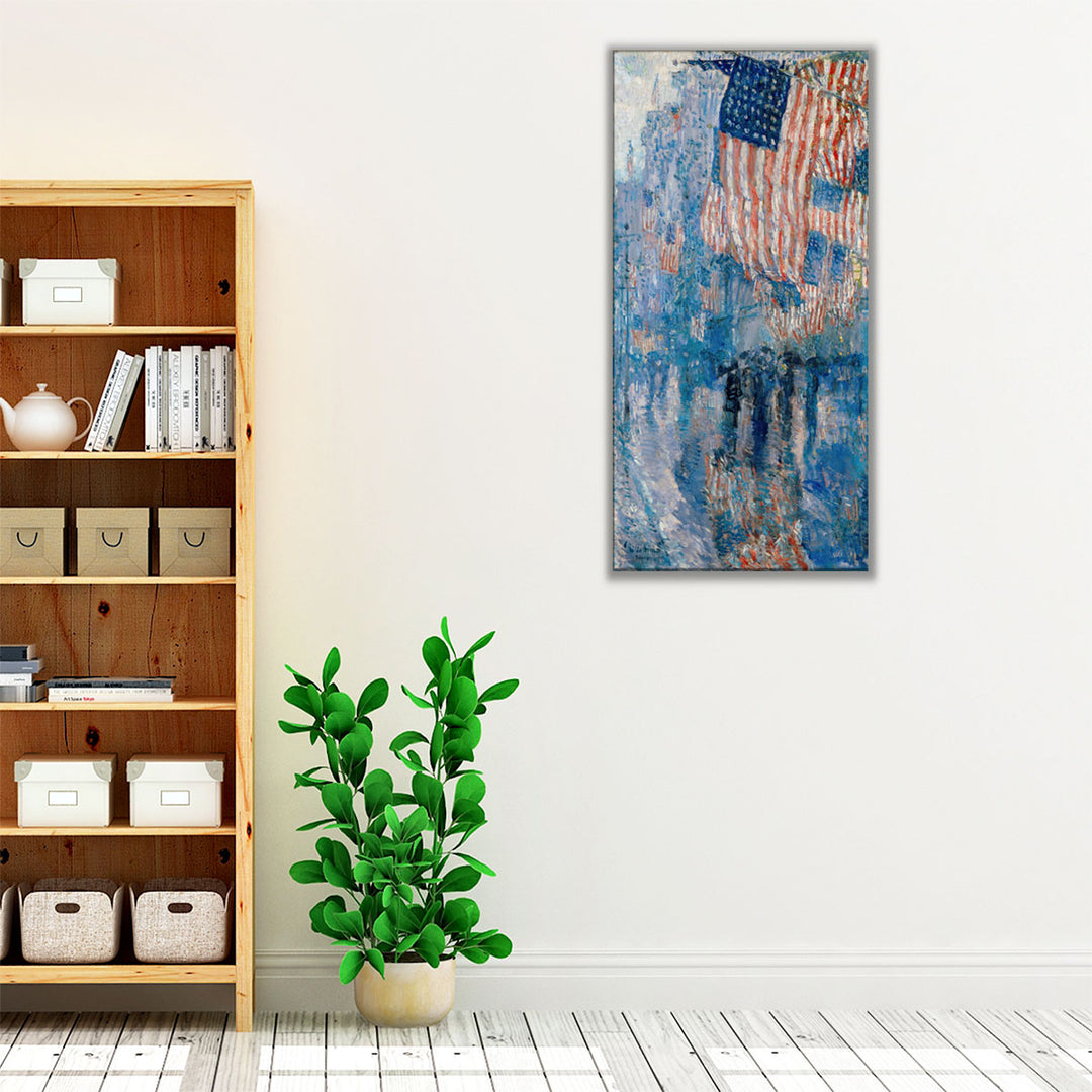 The Avenue in the Rain, 1917 - Canvas Print Wall Art