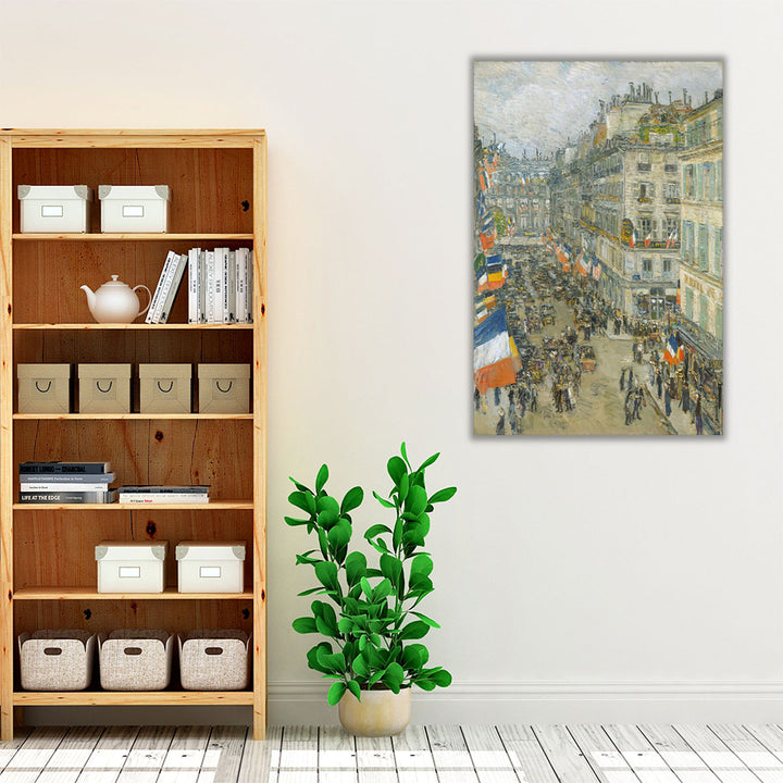 July Fourteenth, Rue Daunou, 1910 - Canvas Print Wall Art