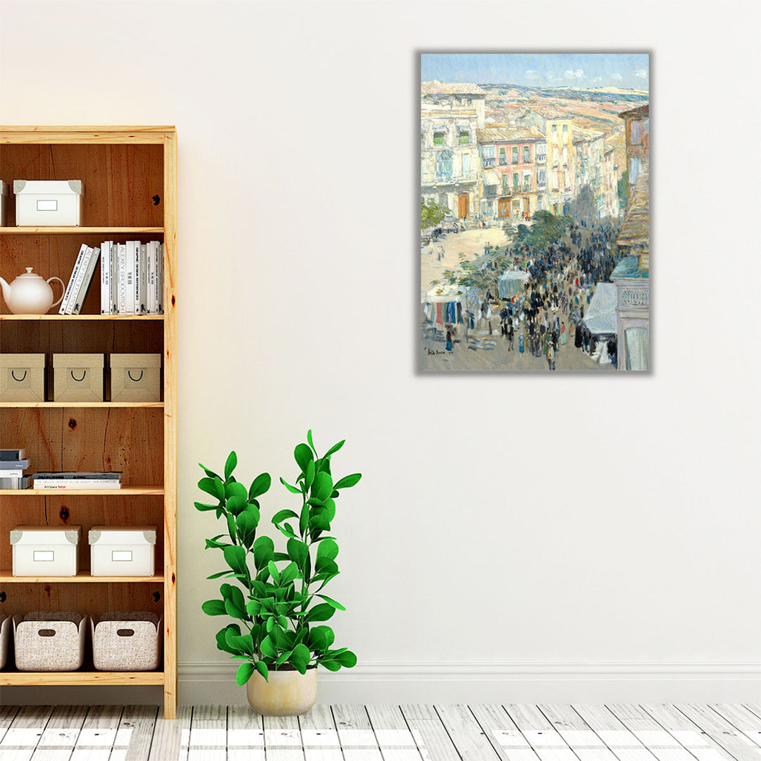 View of a Southern French City, 1910 - Canvas Print Wall Art