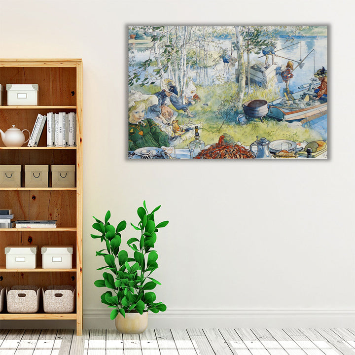 The Crayfish Season Opens - Canvas Print Wall Art
