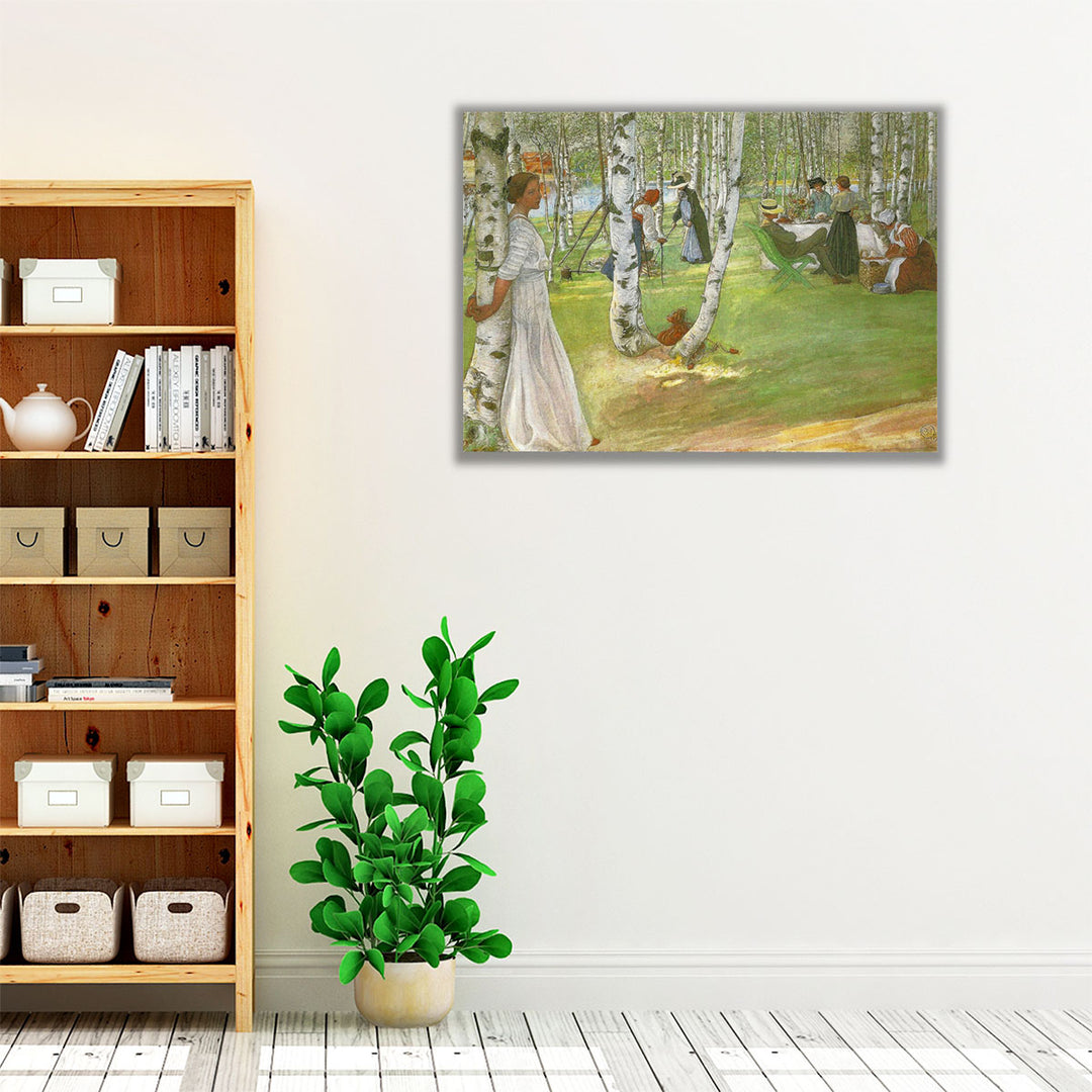 Breakfast in the Open - Canvas Print Wall Art