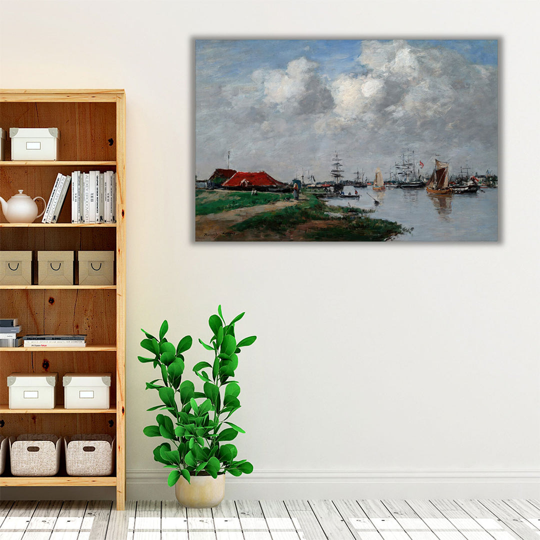 The Escaut River in Antwerp - Canvas Print Wall Art