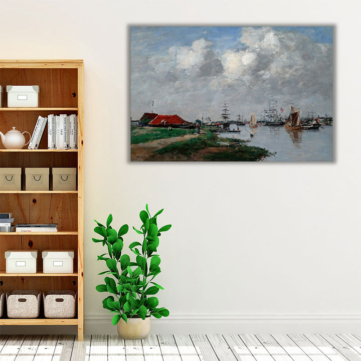 The Escaut River in Antwerp - Canvas Print Wall Art