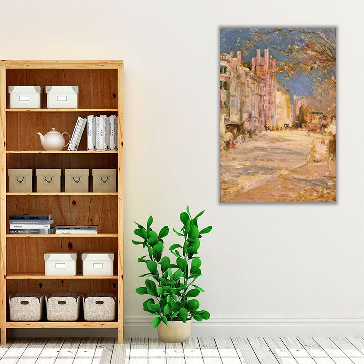 Boston Street Scene - Canvas Print Wall Art